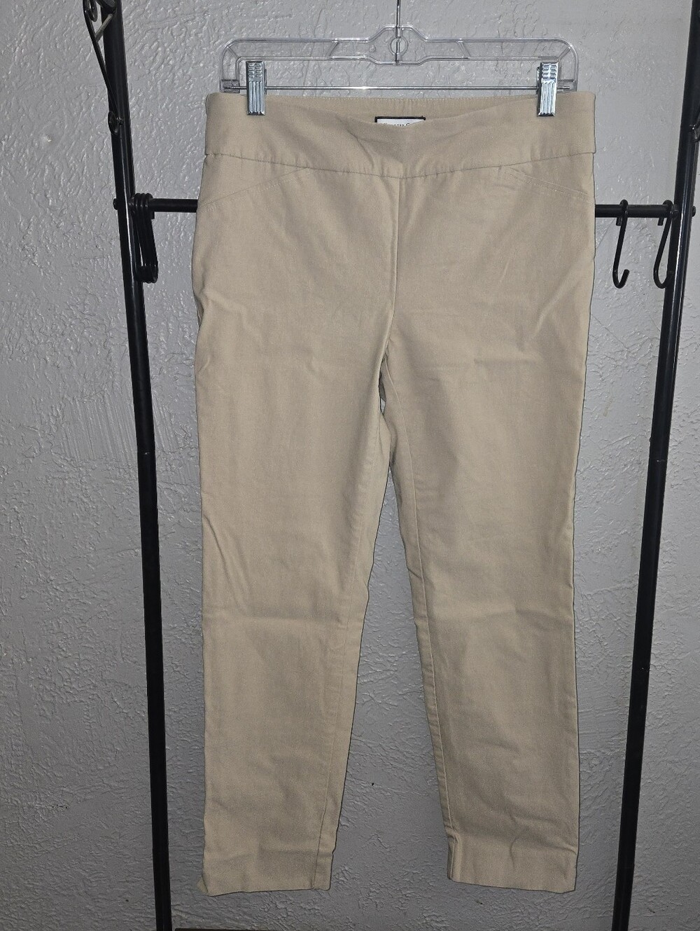 Charter Club Cambridge Slim Pull-On Ankle Pants in Beige